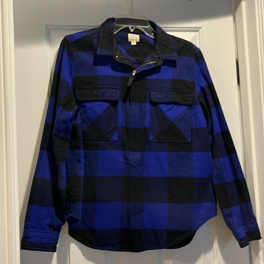 Jcrew flannel 1/4 zip medium